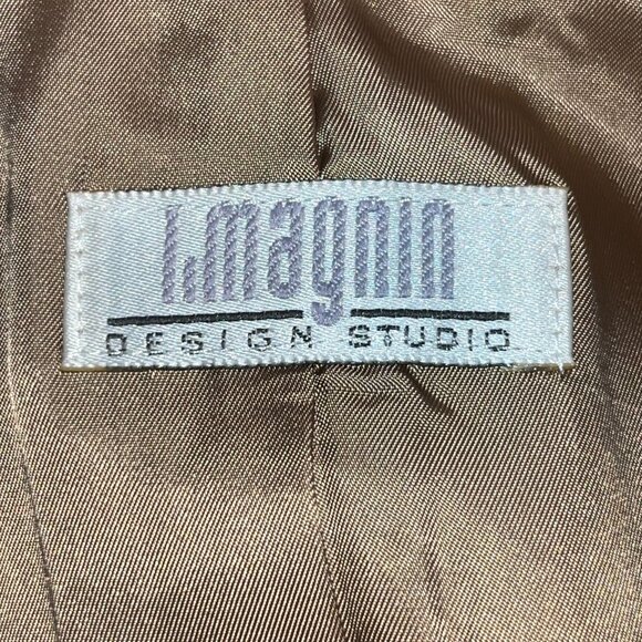 WOMEN'S 80s SANYO for I. MAGNIN 100% CAMEL HAIR BLAZER JACKET MADE IN JAPAN - 12 - Picture 8 of 11